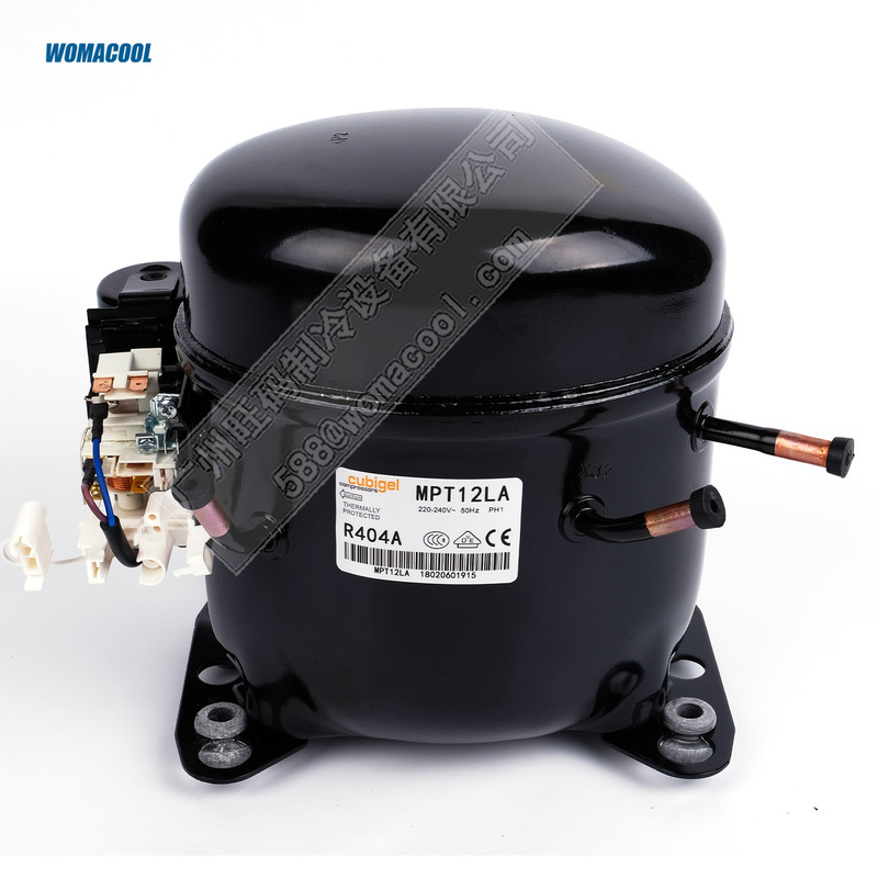 Cubigel/Kubing Mpt12La R404A Refrigerant Voltage 220-240V~50Hz Refrigeration Compressor Cubigel/Kubing Mpt12La R404A Refrigerant Voltage 220-240V~50Hz Refrigeration Compressor