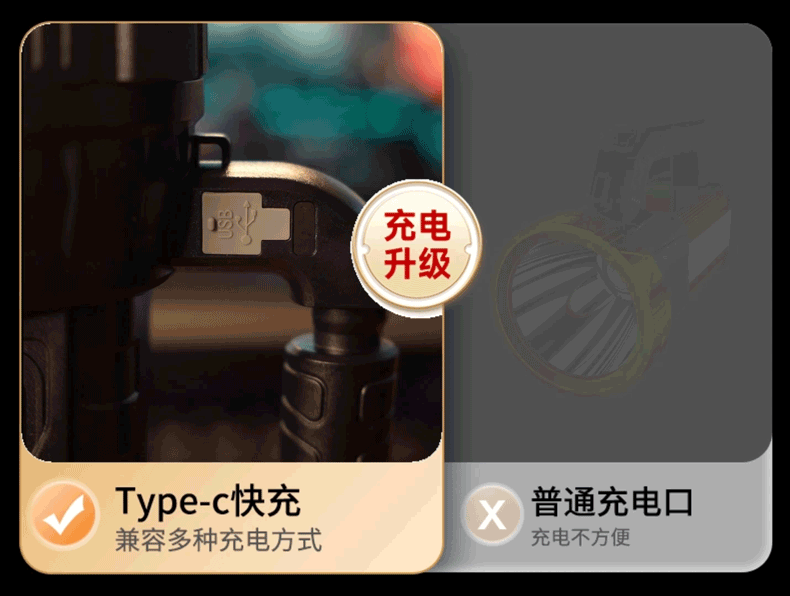 Oaks Flashlight, Strong Light, Rechargeable, Outdoor Long-Range, Rechargeable, Household Portable Searchlight, Long-Lasting and Super Bright
