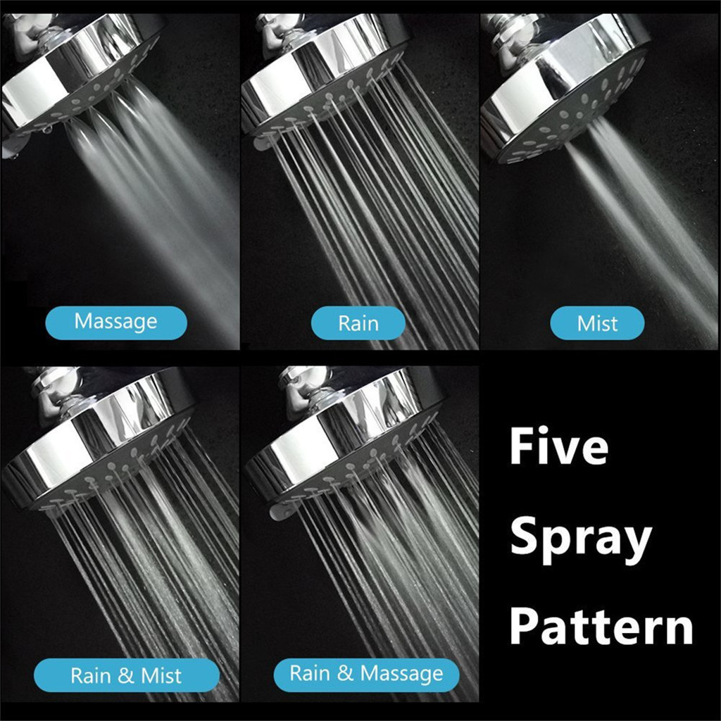 The new multi-functional hand-held shower head can be adjusted into the wall-mounted plastic water distributor and the top nozzle for cross-border e-commerce Specification drawing