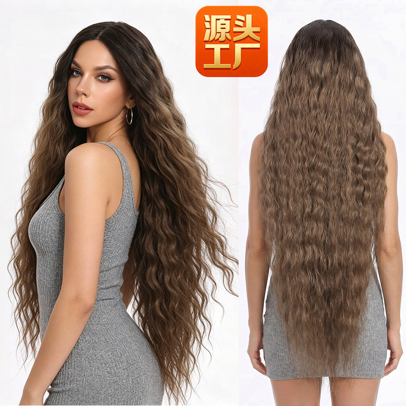 100cm Women's Long Curly Hair Extra Long Styling kanekalon Kani Karen beyonce wig1 Meter Wig 40 Inch