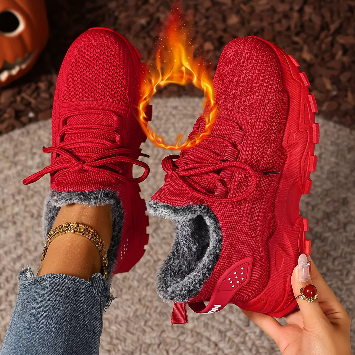 爆款棉鞋女跨境大码女靴防寒保暖棉靴加绒加厚cozy雪地靴代发FBA