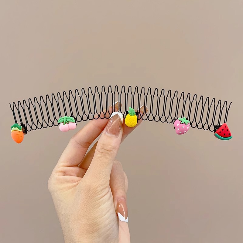 Cabello de la parte posterior de la cabeza de los niños, artefacto de acabado de cabello roto, peine de cabello tirado de pelo, peine de cabello roto, horquilla invisible, diadema, tocado