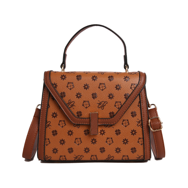 Bolso de textura transfronteriza 2025 verano nuevo bolso femenino retro patrón de lichi bolso de hombro bolso de mensajero en relieve de moda