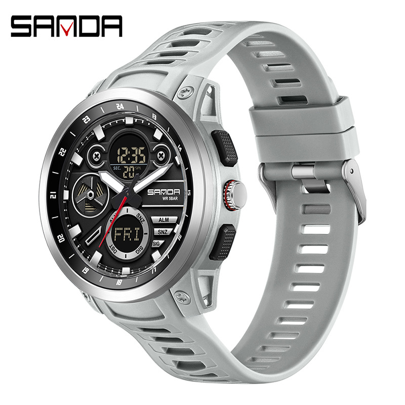 Sandda marca nuevo reloj impermeable estudiante multifunción reloj electrónico moda deportivo reloj electrónico