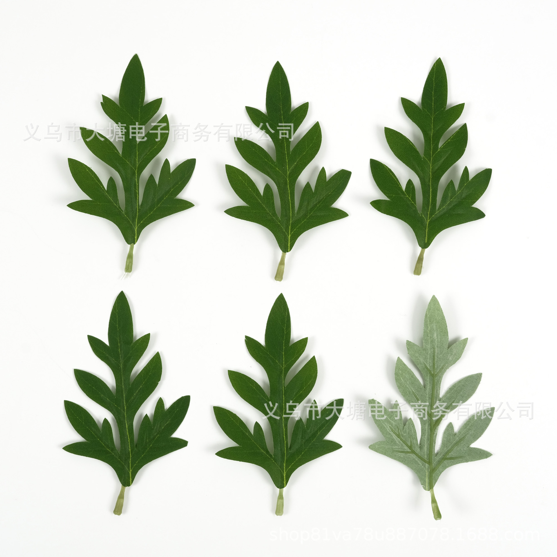森系仿真丝印小号芹菜叶手工DIY簪花蛋糕花制作配件摄影道具配饰