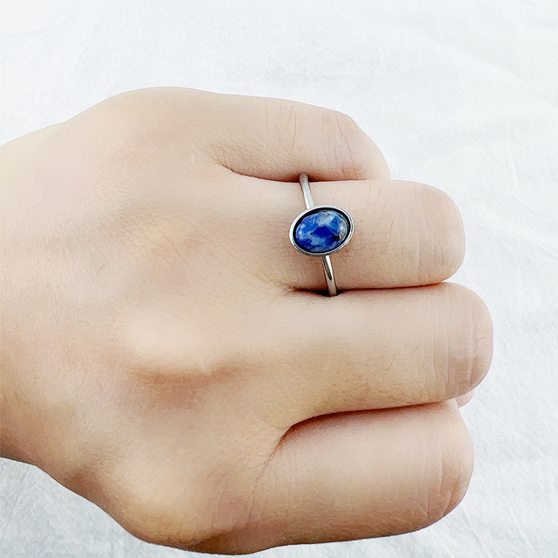 9g Weight Open Rings Classification Adjustable Ring Size 1 Piece Quantity Vintage Style Geometric Color Block Titanium Steel Polishing Plating Open Rings