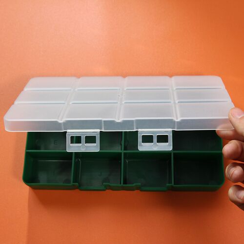 Storage box grid sub-package box component sub-package plastic box solid color plastic box multi-grid sub-package storage box