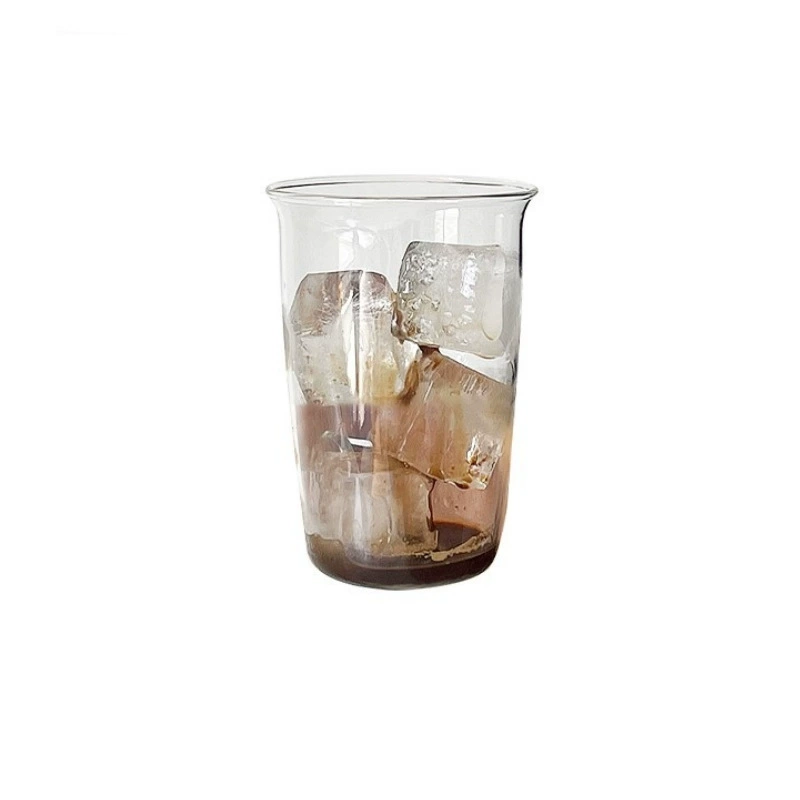 Transparent high quality coffee glass, American style, increased thickness
