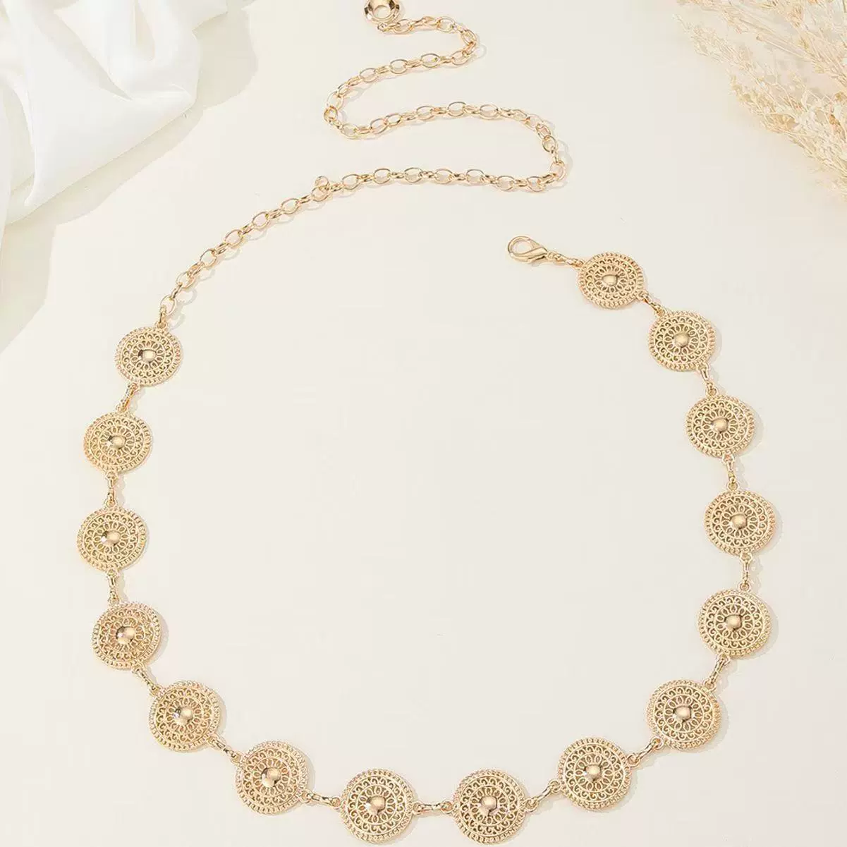 Chain, golden accessory, high-quality style, punk style
