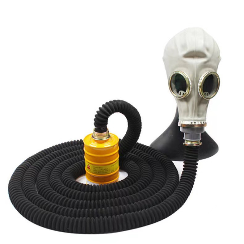 防毒面具导气管呼吸管加长氧气管配套劳保接头配件波纹管滤毒罐