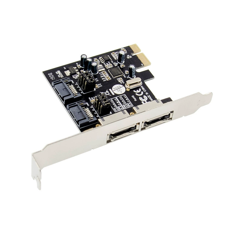 PCI-E к SATA карта ESATA карта 2 внешних ESATA интерфейса PCIE к 3.0Sata расширительная карта