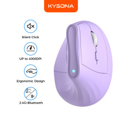 KYSONA EM9 人間工学に基づいた垂直マウス垂直マウス健康 4000DPI 国境を越えた売れ筋製品を厳選