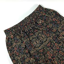 新款老年女裤松紧腰裤子老年人春秋长裤弹力花裤子外穿宽松奶奶装