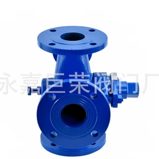 法兰连接三通保温夹套旋塞阀BX44W-16C铸钢不锈钢材质
