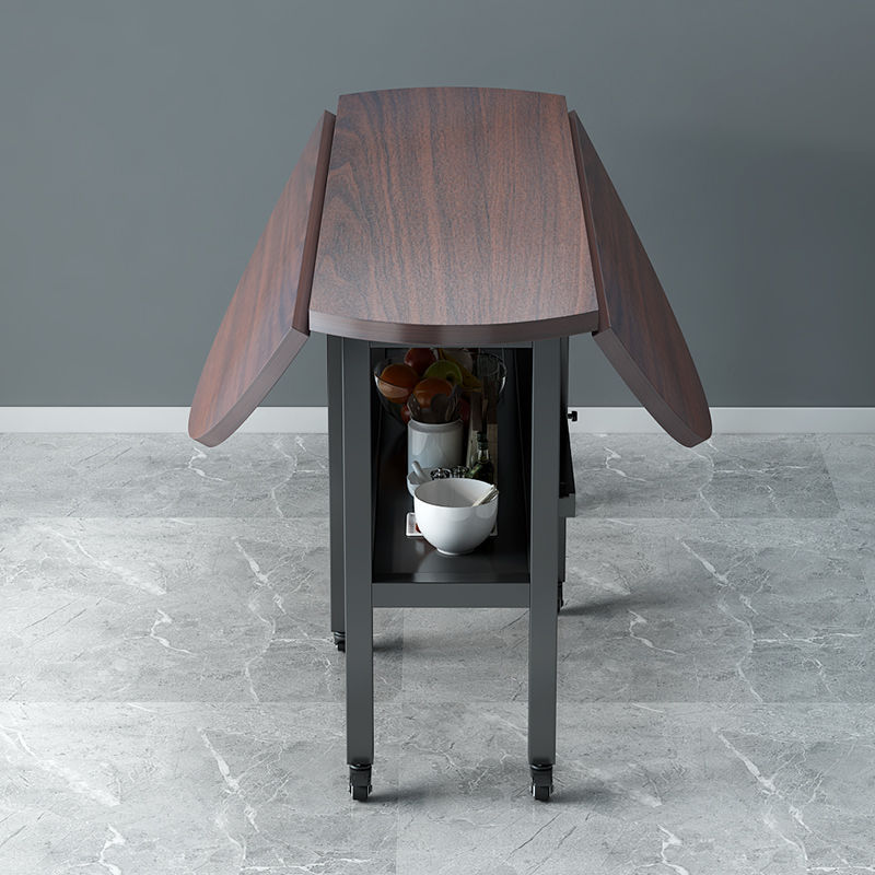 w! Folding table household small apartment foldable dining table round tabletop dining table dining table mobile simple large round tabletop