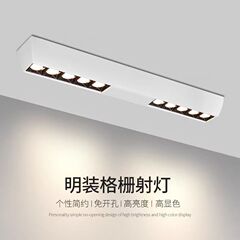 ロングストリップクローク表面実装スポットライトリビングルームメインライトなしダイニングルームLED防眩マスターベッドルームシーリングライト
