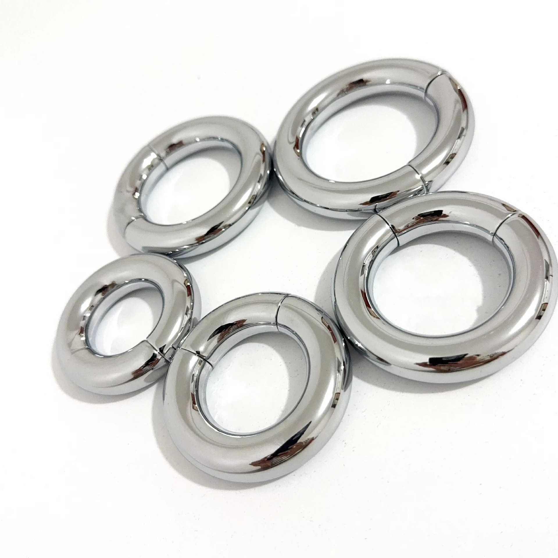 Metal Scrotum Weight Ring, 50mm Inner Diameter Zinc Alloy, Non-Vibrating — detail image 9