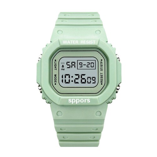 Factory Wholesale, Bestselling on Social Media, Transparent Small Cubes, Instagram Style, Women's Student Waterproof LED Watches