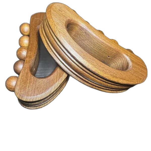 Beech carbonized wood pulse push board massage scraping board…