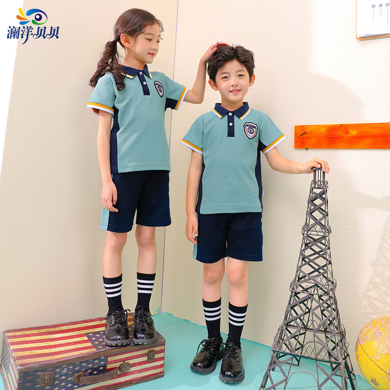 瀾洋貝小学生中学校制服春夏児童スーツ半袖幼稚園園服潮卸売り|undefined