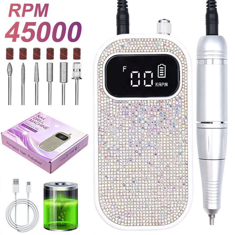 Torno Eléctrico para Uñas Portátil Recargable para Manicura image 75