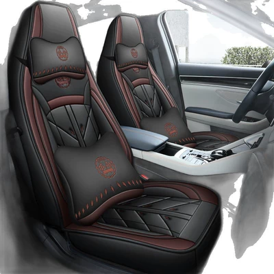 All-Inclusive One-Piece Headrest, Full Leather, Universal Car — Four Seasons Pad