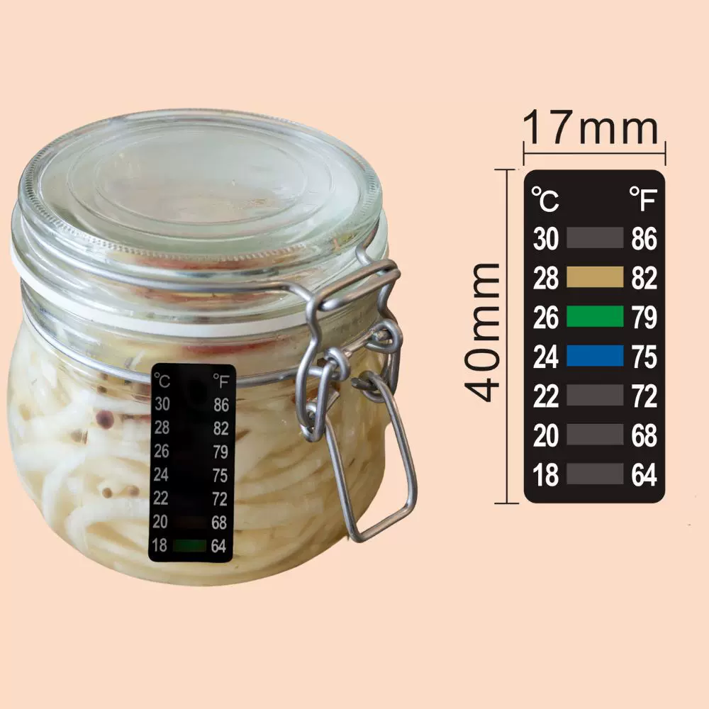 玻璃瓶测温贴 酸奶发酵罐温度计贴 酸面包入门套装温度发酵测温贴