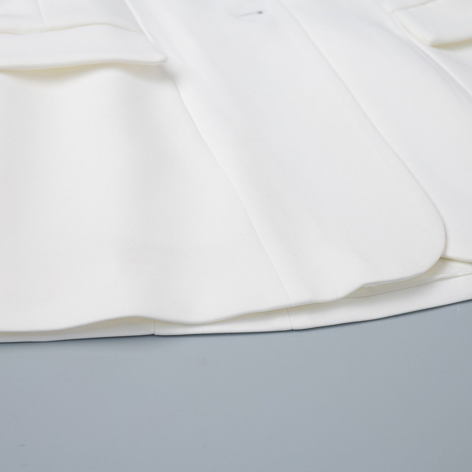 Áo vest nữ cổ chữ V dáng ôm eo tôn dáng, tay dài, phong cách công sở — Màu trắng, Màu đen, Màu đỏ rượu, màu nâu nhạt chi tiết 22