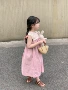 韩国蕾丝女童宽松背心裙