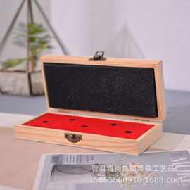 简约纪念章金银纪念收纳盒勋章饰品整理储物盒木质徽章木盒
