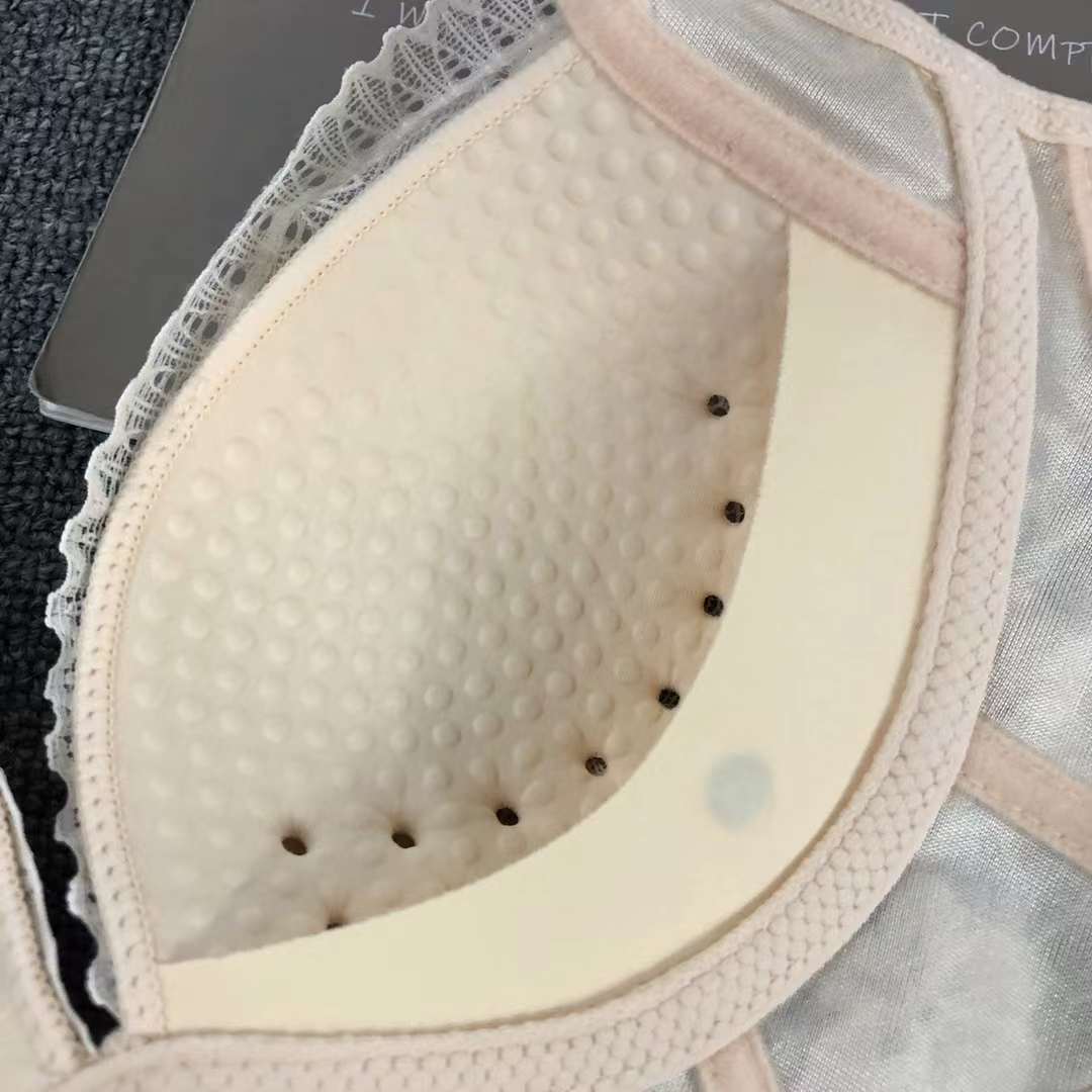 Bréster de alta calidad estilo de encaje jacquard transpirable ajustable confort lateral plegable ropa interior de botón múltiple
