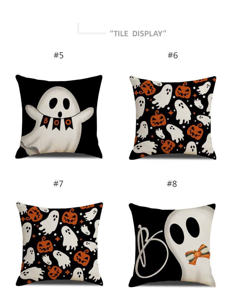 Halloween Pumpkin Castle Pillow Cover