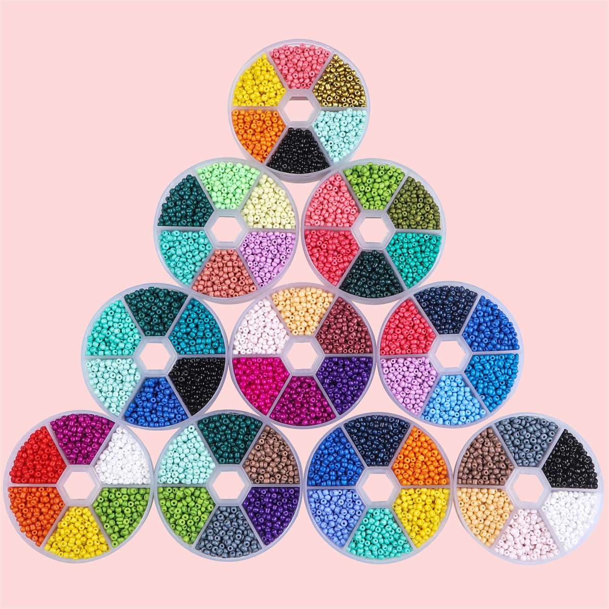 105g Weight 1 Set 3mm Glass Solid Color DIY Jewelry Accessories Beads