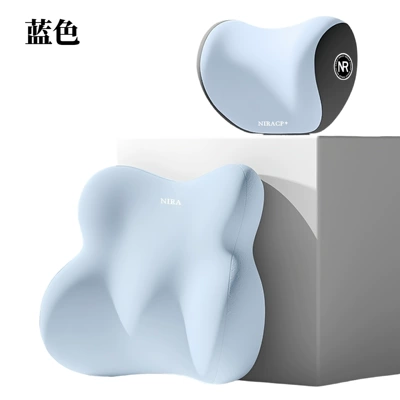 Cushion Pregnancy Back Support Cushion | Waist support - blue-model-headrest-lumbar-support