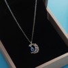 Chain stainless steel, pendant, necklace, does not fade, moonstone, Korean style, simple and elegant design, Birthday gift