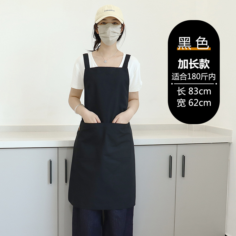 Transfronterizos Amazon publicidad delantal de lona logo personalizado cocina ropa de trabajo de cocina casa delantal impermeable al por mayor