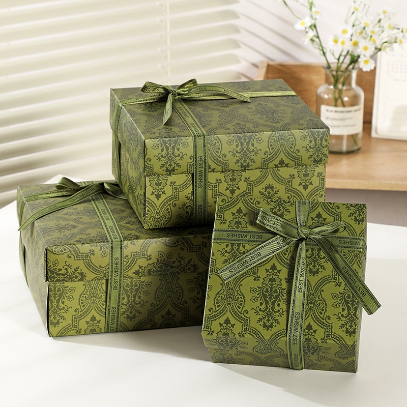 Cajas de regalo para cumpleaños cuidadosamente seleccionadas, cajas vacías para regalar a mejores amigos, amigos, profesores, clientes, recuerdos de salones de belleza y cajas de embalaje.