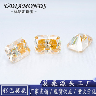 Special-shaped color Mosan champagne color Redine Moissanite source origin direct factory jewelry inlay