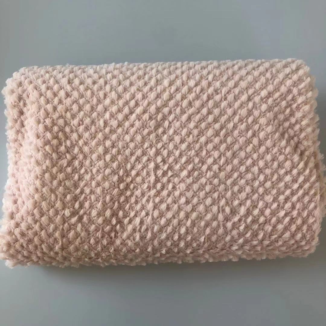 2021新款云朵绒面料沙发靠垫客厅办公室午睡毯盖毯面料