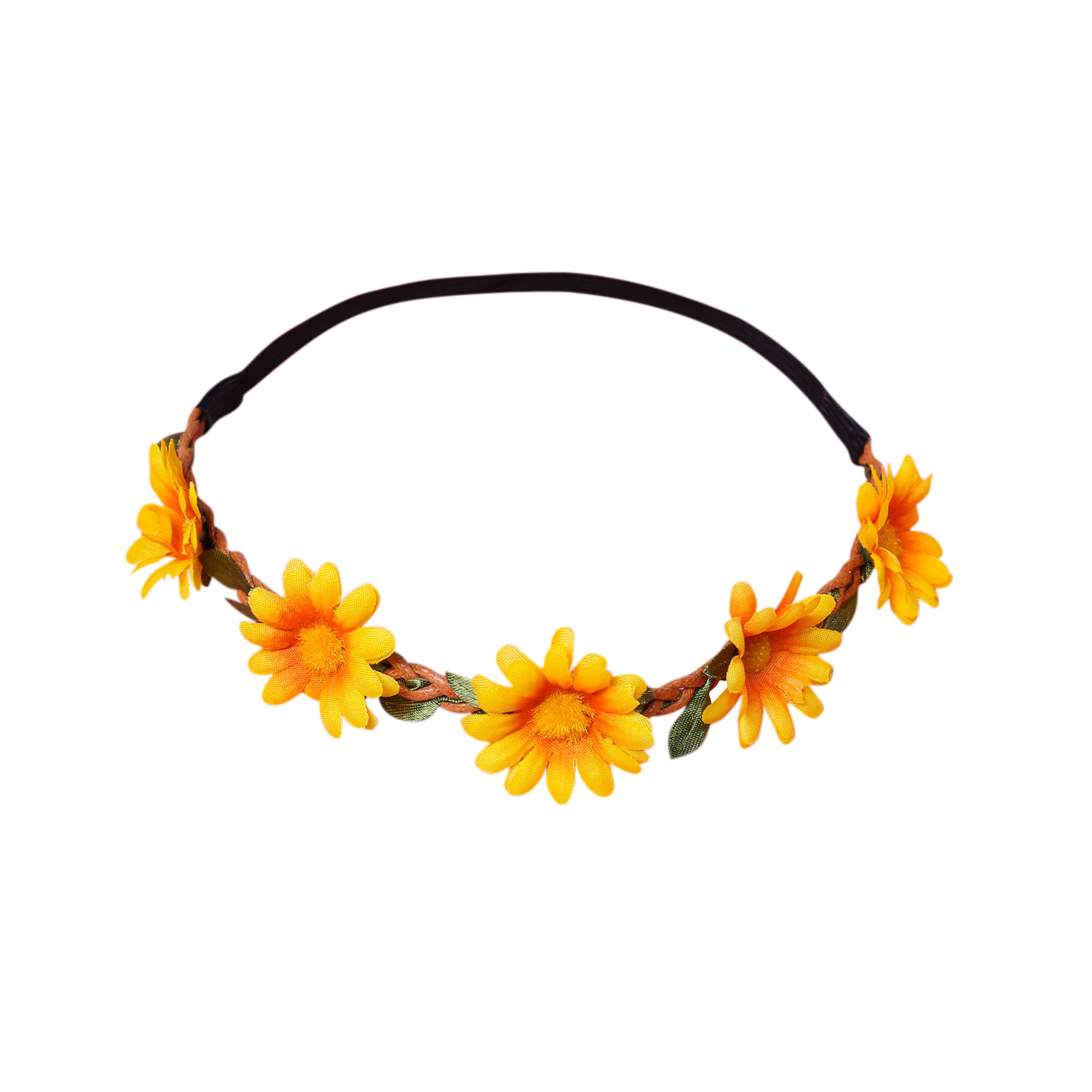 Daisy cinta crisantemo guirnalda europea y americana novia dama de honor accesorios para el cabello nueva playa girasol tocado