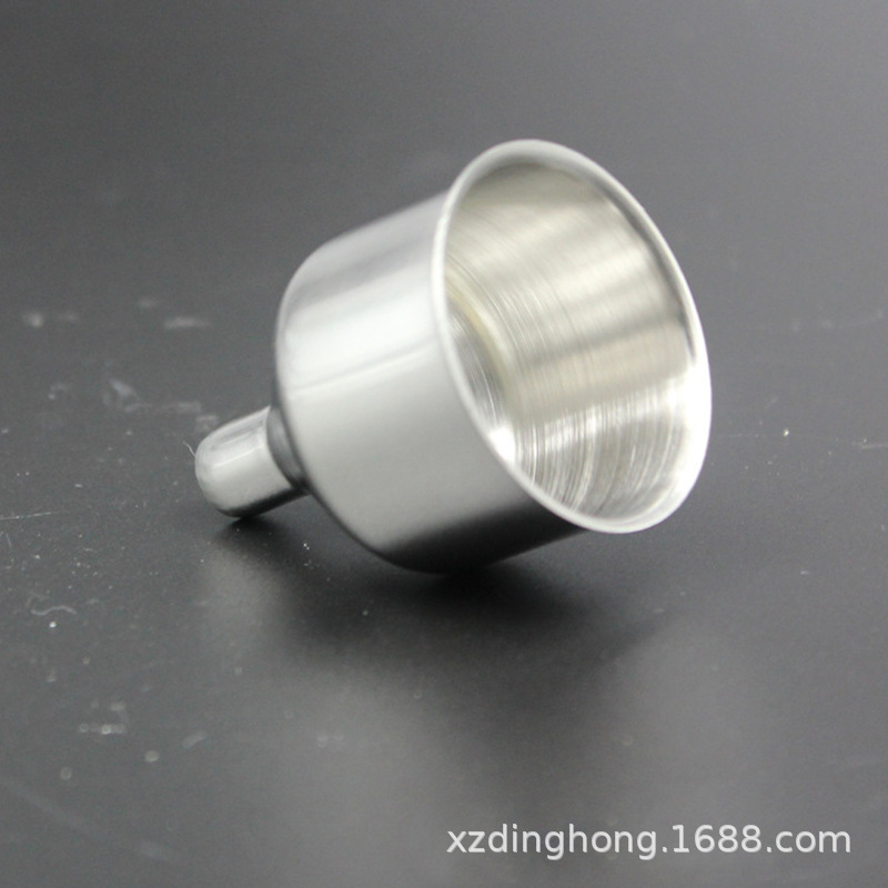 Embudo de acero inoxidable de cocina Embudo de aceite Embudo de vino Embudo de tamaño de calibre Embudo de olla de aceite cónica portátil Embudo doméstico