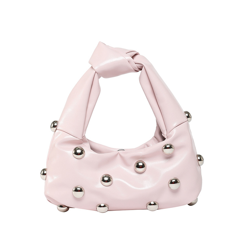 Bolso de axila con textura transfronteriza 2025 primavera nuevo bolso femenino bolso de moda de alta gama bolso de hombro con cuentas personalizado