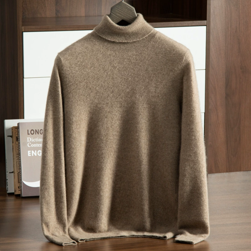 Knitted woolen cashmere demi-season sweater