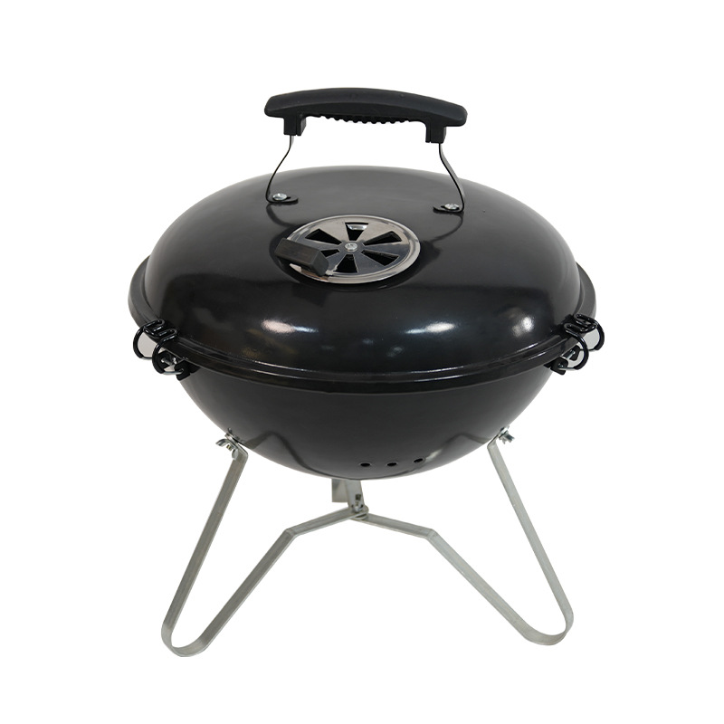 EN 14 pulgadas portátil al aire libre Apple horno de barbacoa portátil horno de carbón de madera bola horno de barbacoa pequeña