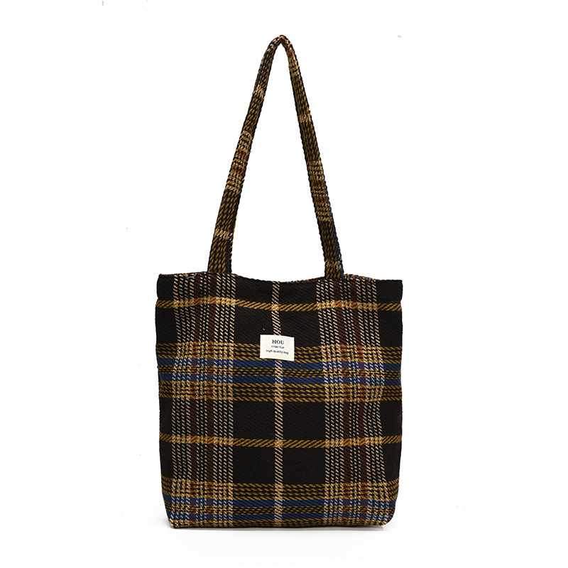 Bolsa de hombro retro coreana de gran capacidad para estudiantes universitarios, bolso de estilo universitario, bolso de estilo artístico, bolso de celosía