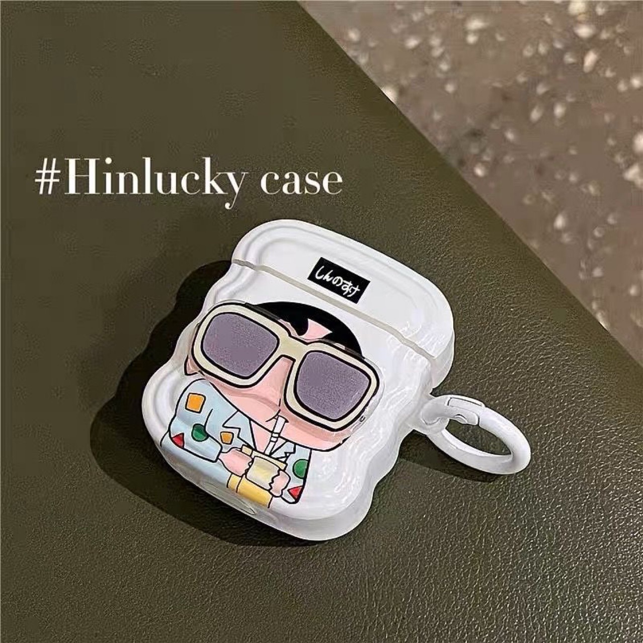 外貿墨鏡小新適用AirPods1/2代耳機套蘋果無線藍牙pro3代保護套