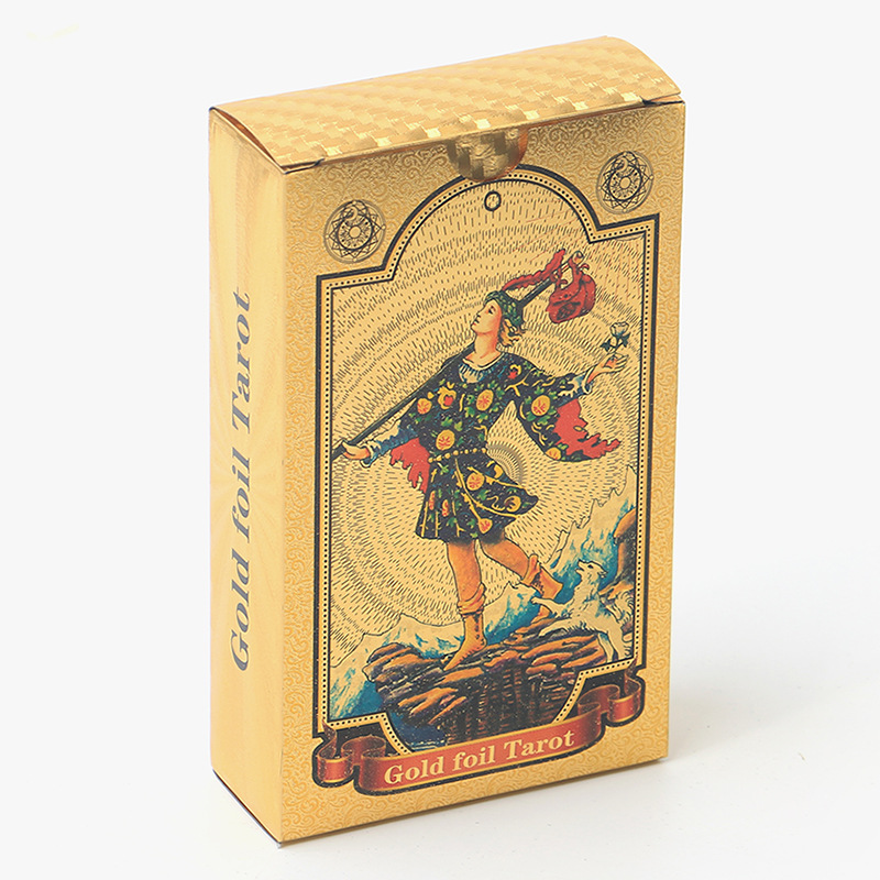 Gold Foil Waite Tarot Oracle Cards Premium Divination Deck_voghion.com