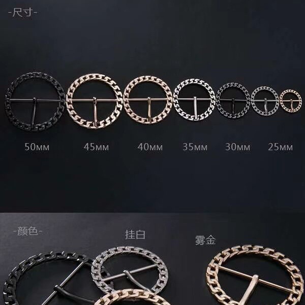 （工厂旗舰店）厂家 供应质量保证价格优惠圆形锌合金针扣