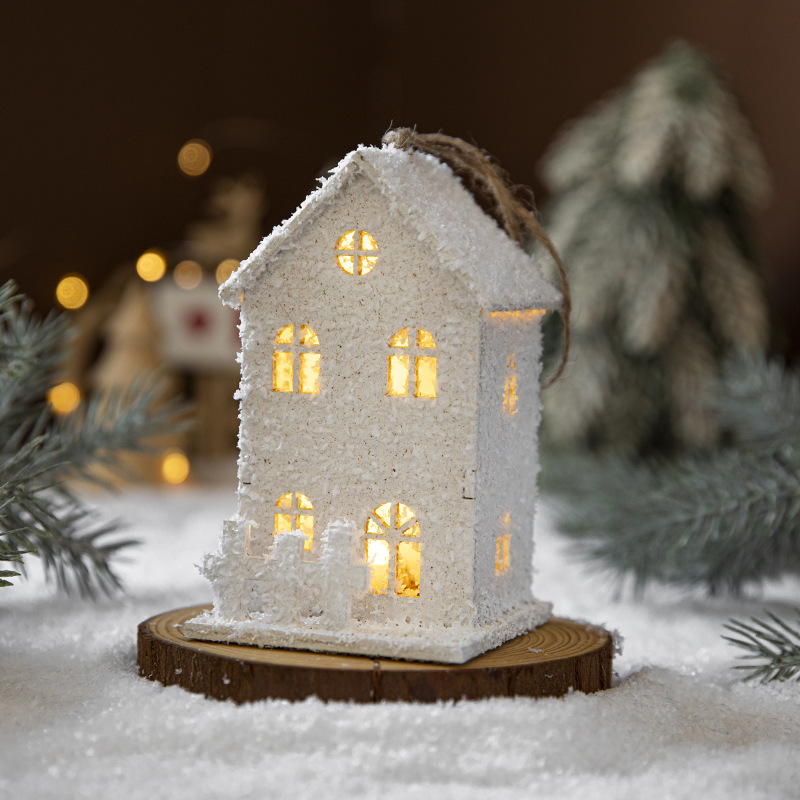 Hong Kong Heng decoración de Navidad escritorio LED blanco casa decoración árbol de Navidad colgante decoración diseño creativo