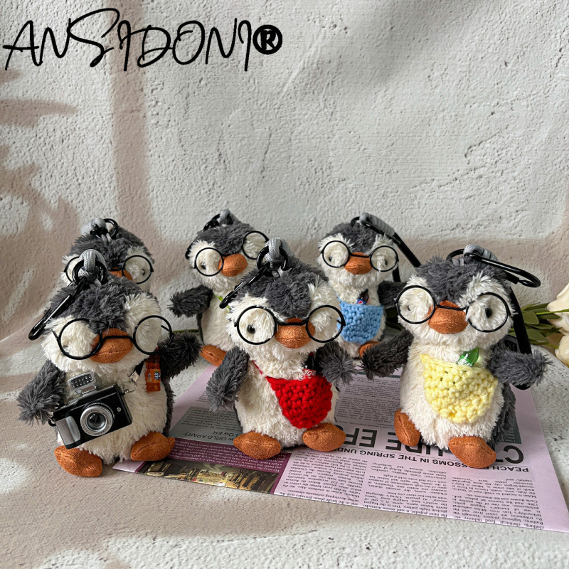 High-End-Cartoon süße Plüsch kleine Pinguin Puppe Tasche Anhänger Auto Schlüsselanhänger Rucksack Dekoration_voghion.com
